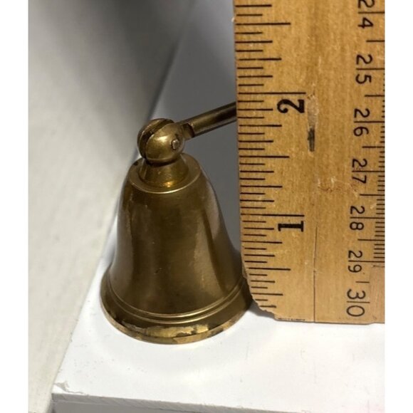 Vintage Brass Candle Snuffer 10" Long Handle Bell Shape - Picture 5 of 8